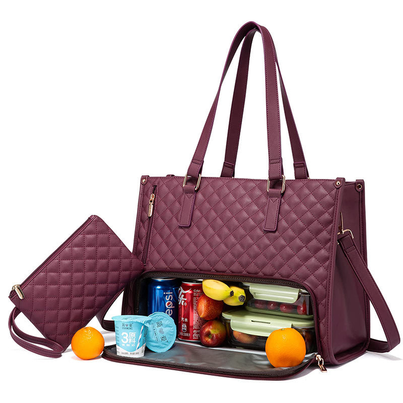 Fashionable Thermal Lunch Tote Bag for Work & Travel