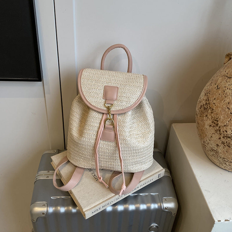Womens Woven Student Backpack – Stylish & Spacious