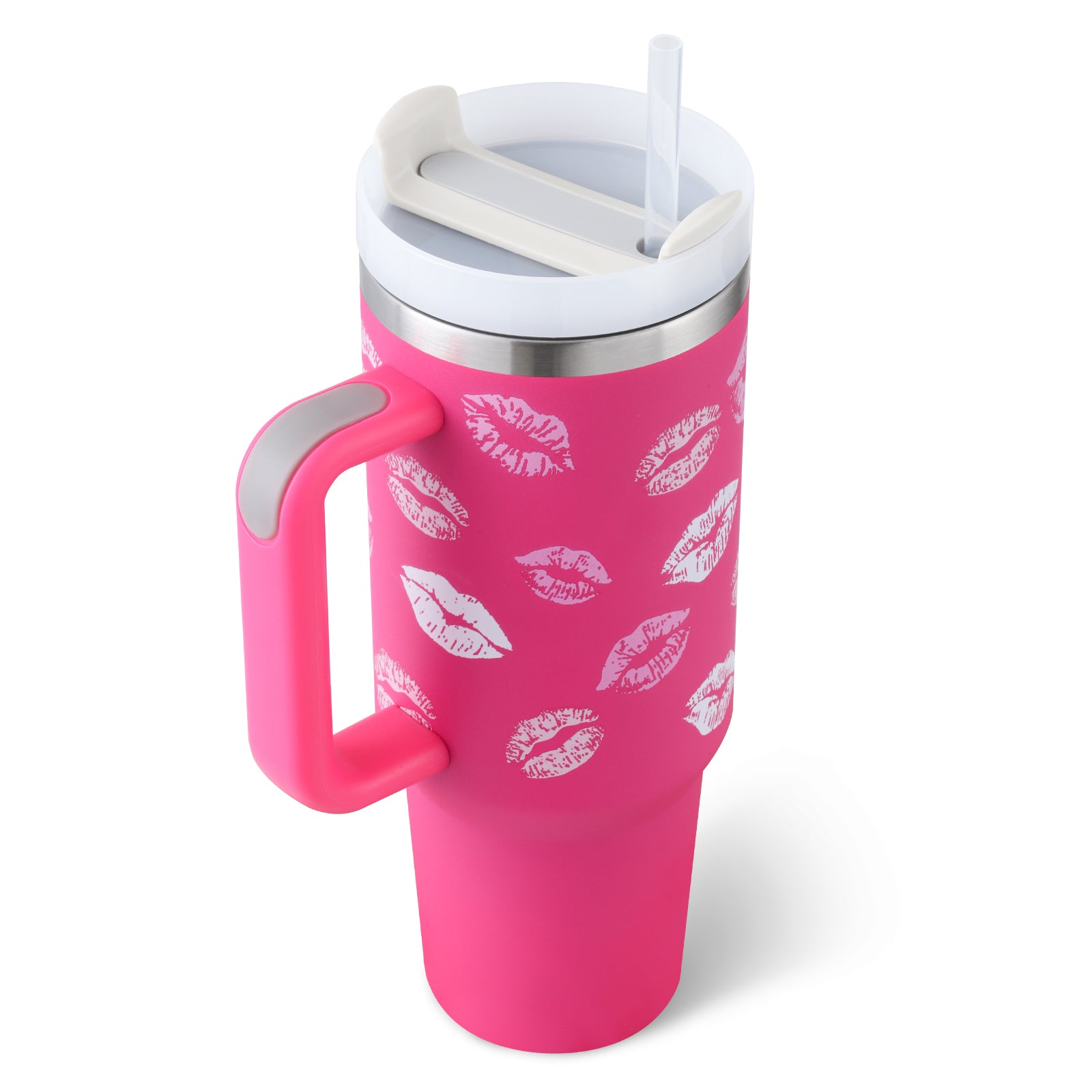 Insulated Stainless Steel Tumbler with Handle