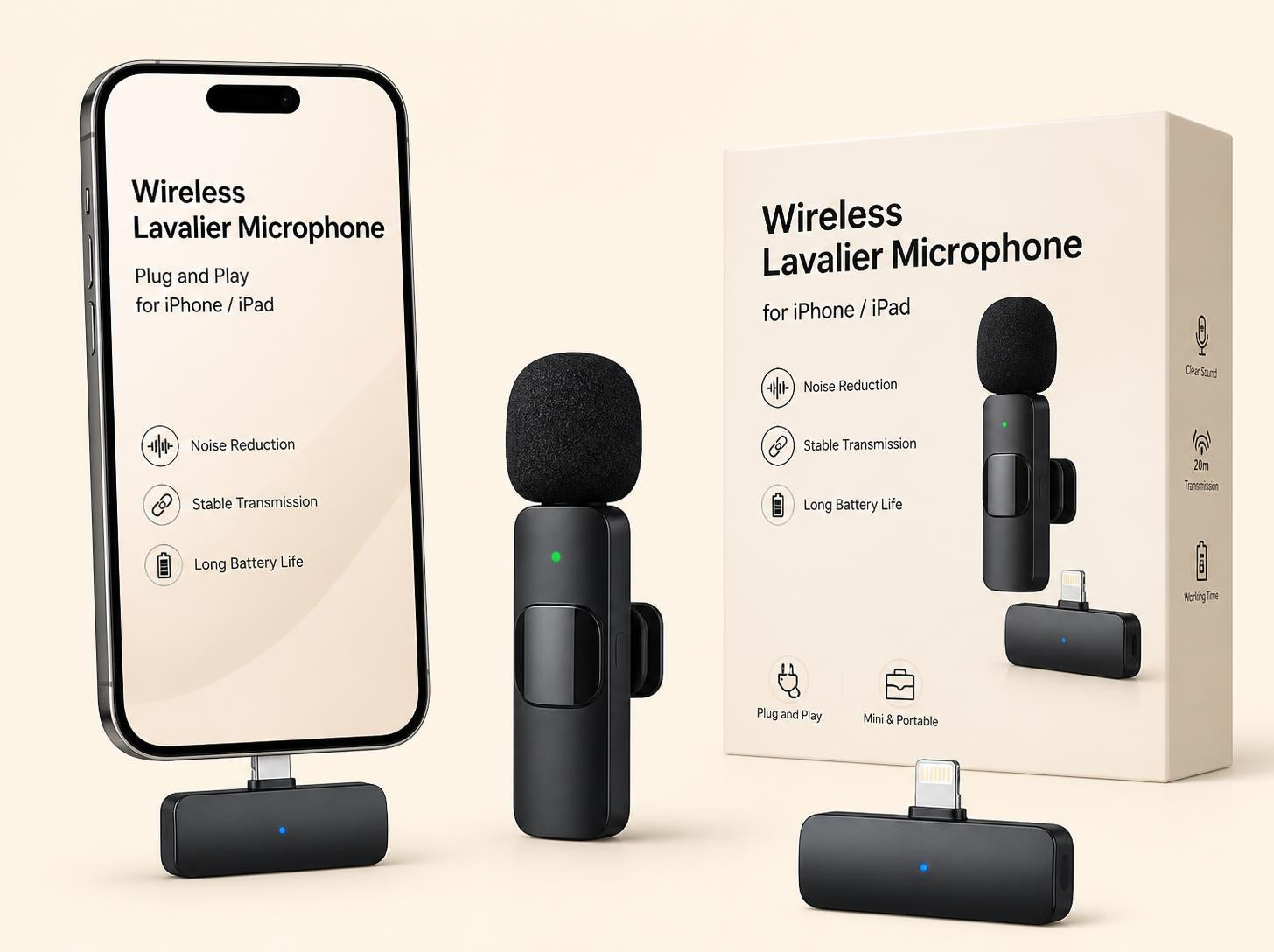 Wireless Lavalier Lapel