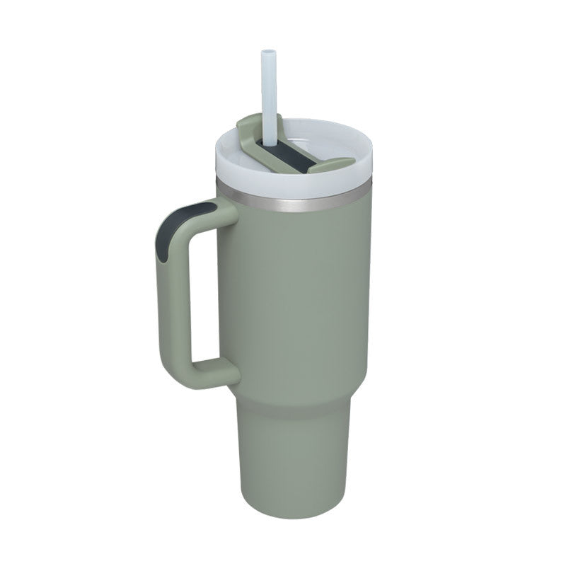 Insulated Stainless Steel Tumbler with Handle