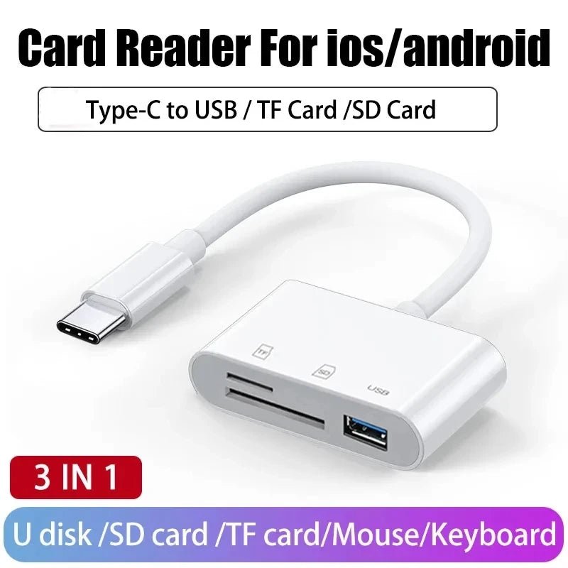 Type C SD TF Card Reader