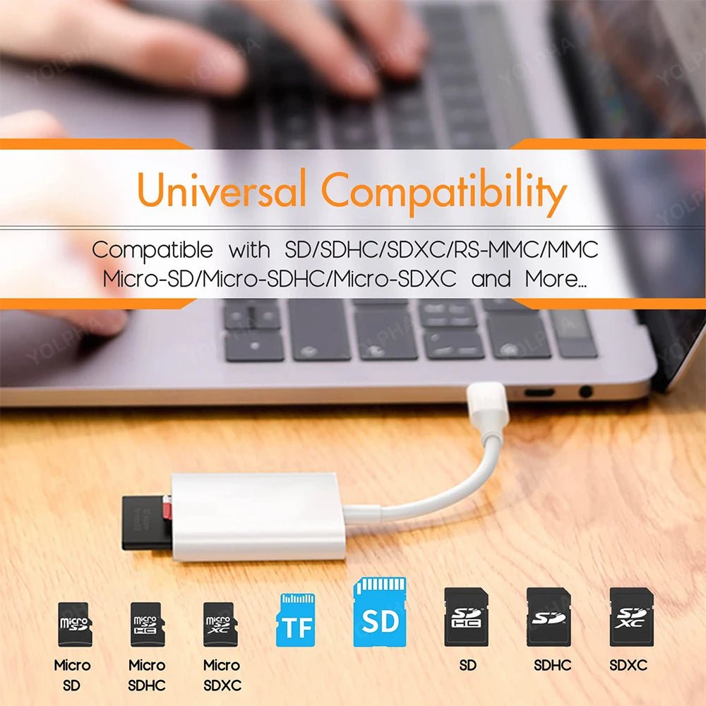 Type C SD TF Card Reader