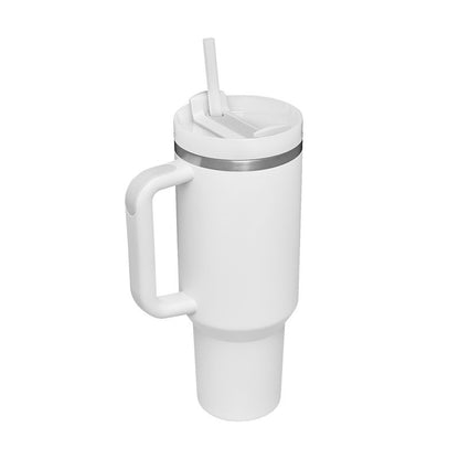 Insulated Stainless Steel Tumbler with Handle