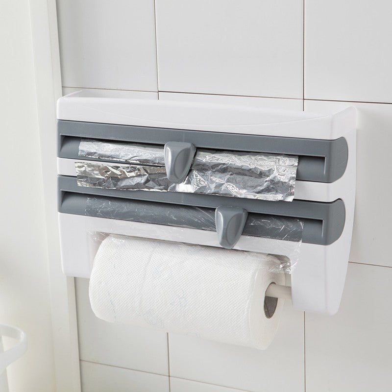 4-in-1 Kitchen Roll Holder Dispenser – Multi-Use Organizer