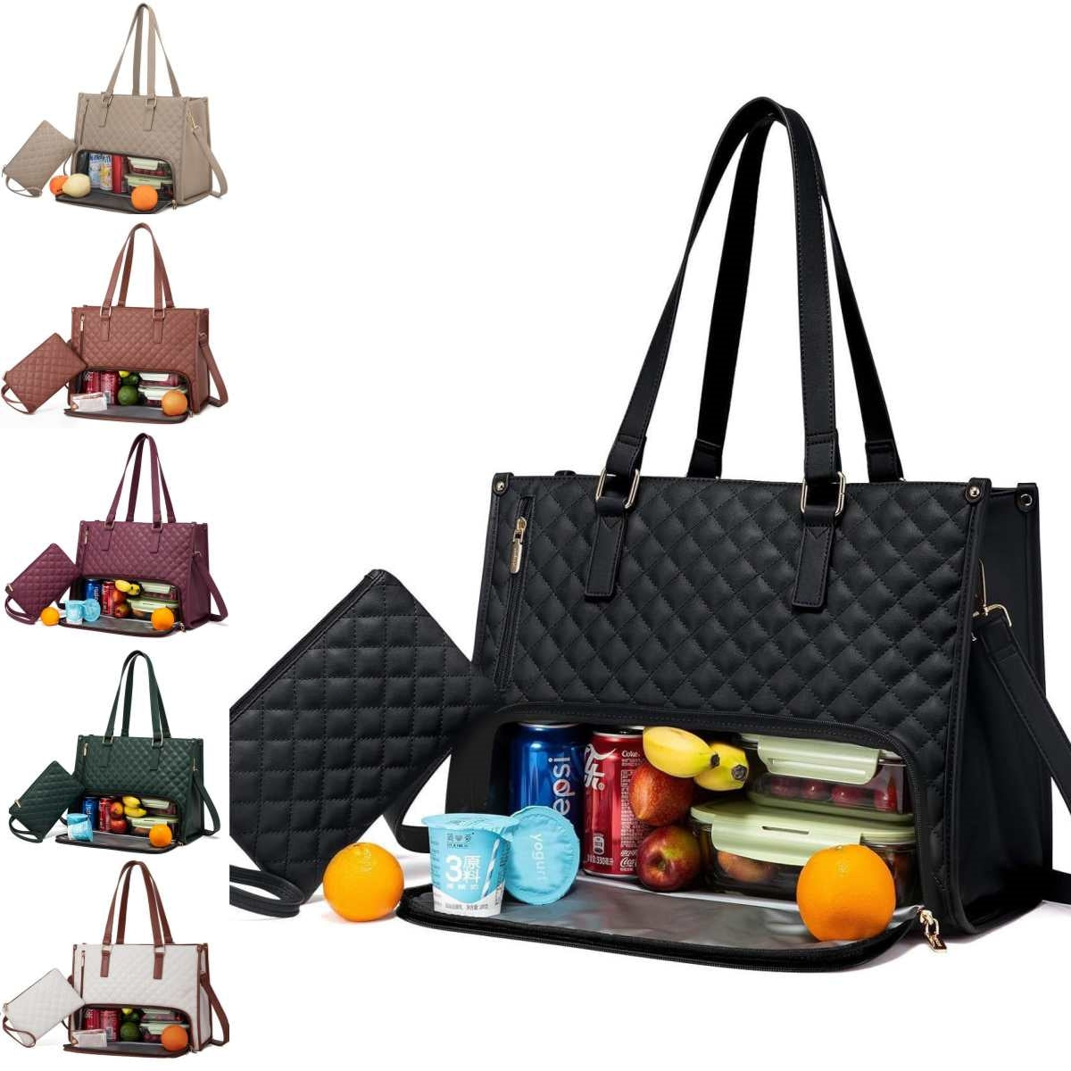 Fashionable Thermal Lunch Tote Bag for Work &amp; Travel