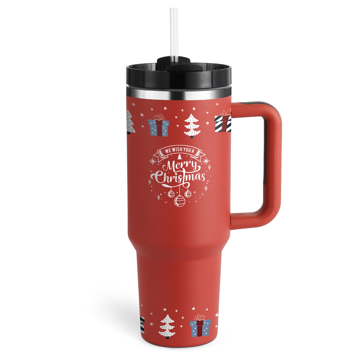Insulated Stainless Steel Tumbler with Handle