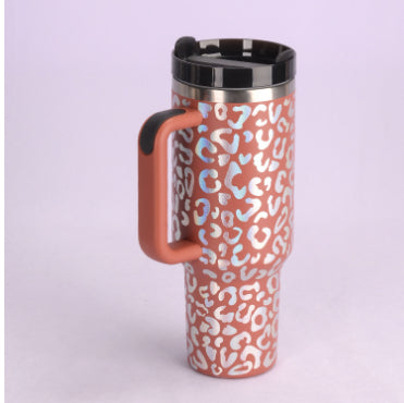 Insulated Stainless Steel Tumbler with Handle
