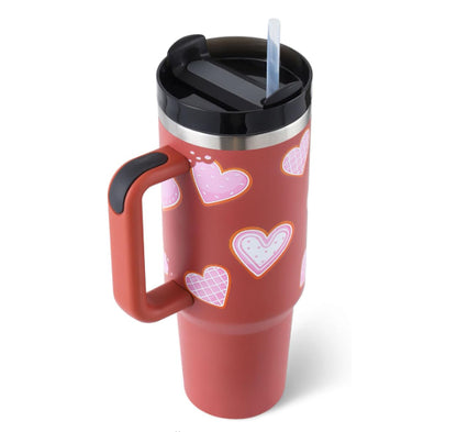 Insulated Stainless Steel Tumbler with Handle