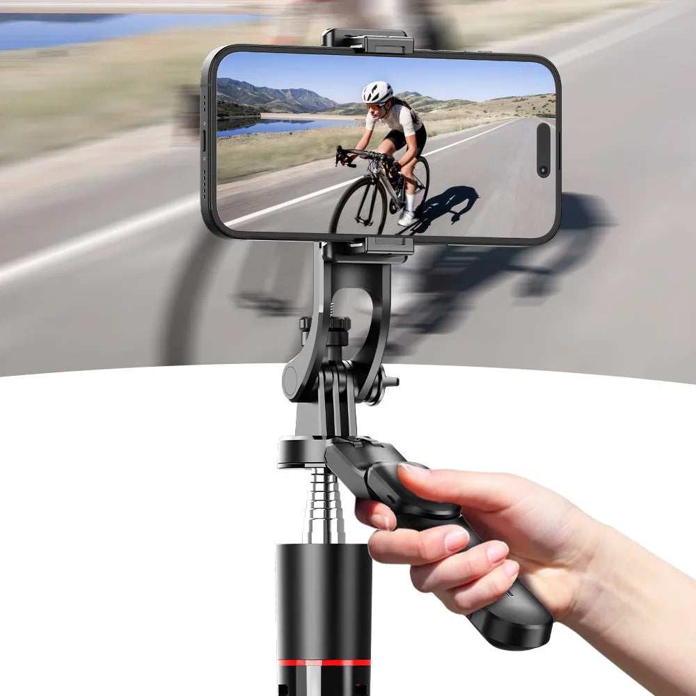 Selfie Stick Tripod with 1708Mm Long Monopod Fill Light, Bluetooth Remote, 360° Rotation, 1/4 Interface, for Mobile Phone
