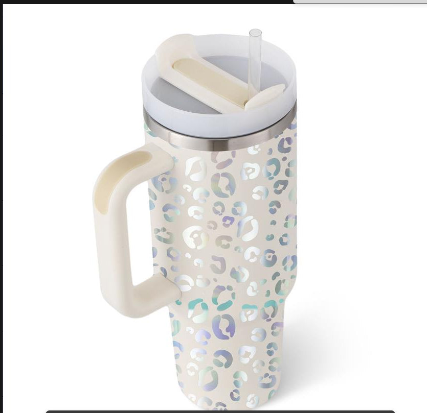 Insulated Stainless Steel Tumbler with Handle