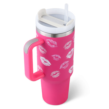 Insulated Stainless Steel Tumbler with Handle