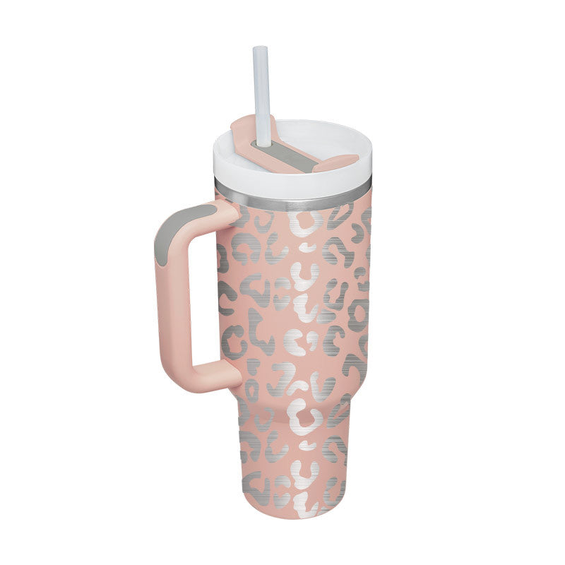 Insulated Stainless Steel Tumbler with Handle