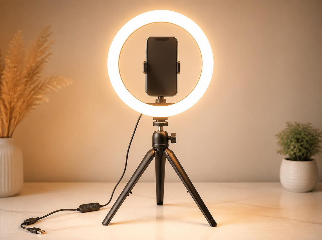 LED Selfie Ring Light | USB Ring Lamp with Tripod
