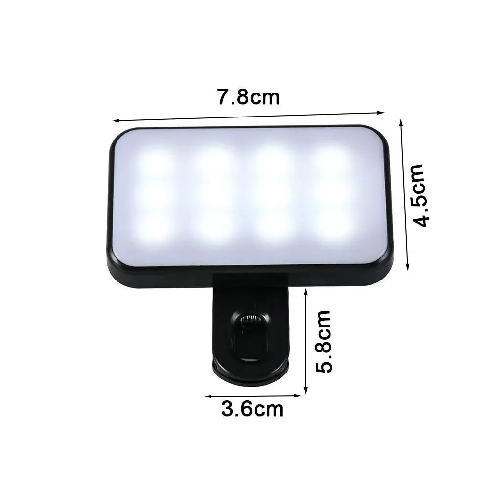Glow Like a Pro Rechargeable Clip On PHONE LIGHT