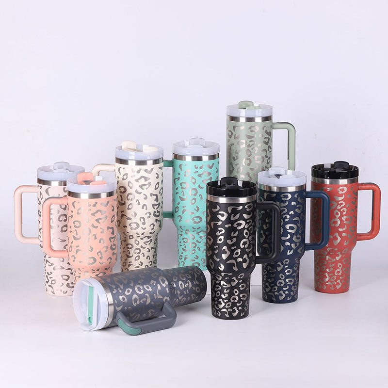 Insulated Stainless Steel Tumbler with Handle