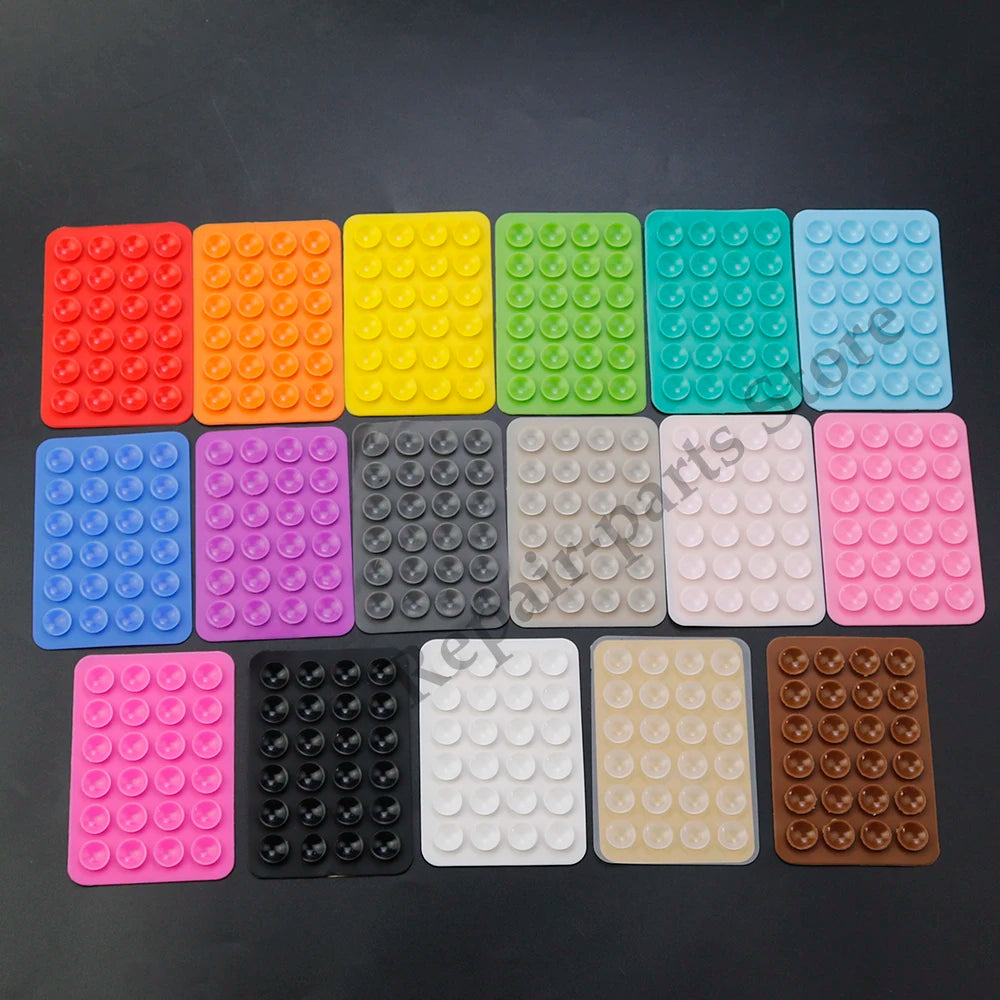 2Pcsthickened Silicone Suction Cup 24 Square Suction Cups Mobile Phone Tablet Luggage Suction Cup Universal Charger Leather Case