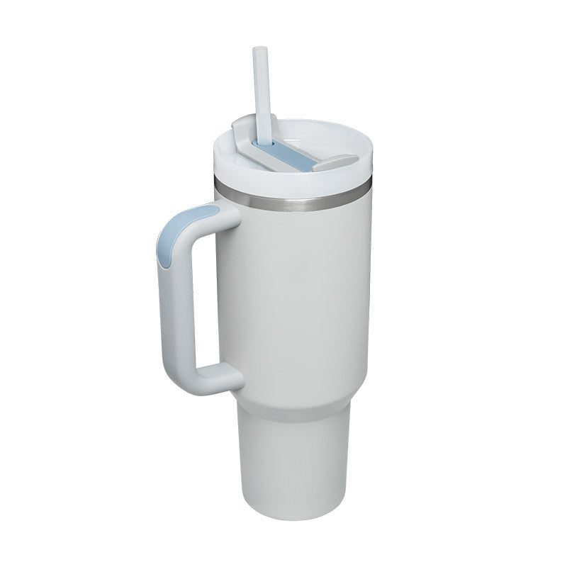 Insulated Stainless Steel Tumbler with Handle