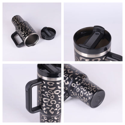 Insulated Stainless Steel Tumbler with Handle