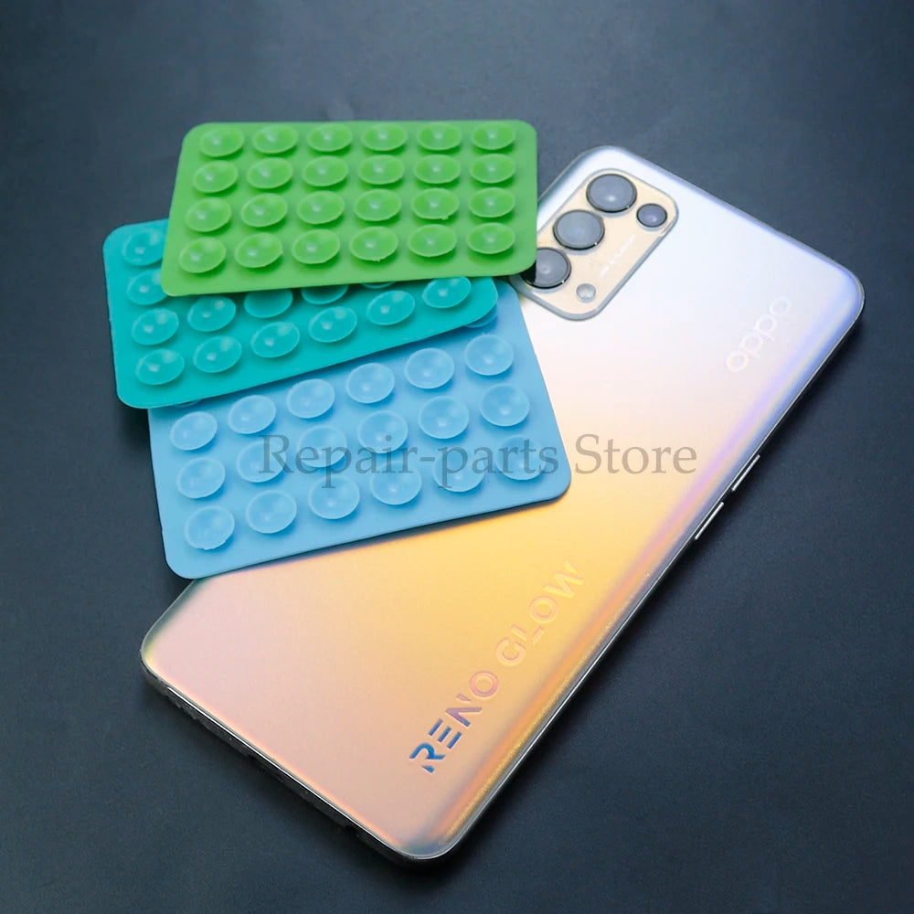 2Pcsthickened Silicone Suction Cup 24 Square Suction Cups Mobile Phone Tablet Luggage Suction Cup Universal Charger Leather Case