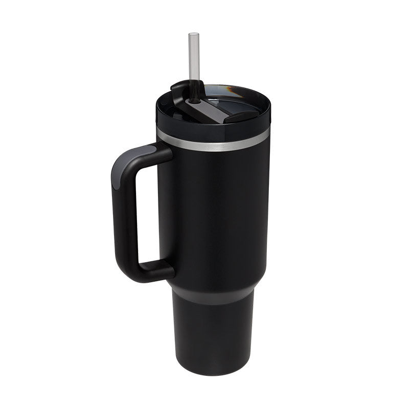 Insulated Stainless Steel Tumbler with Handle