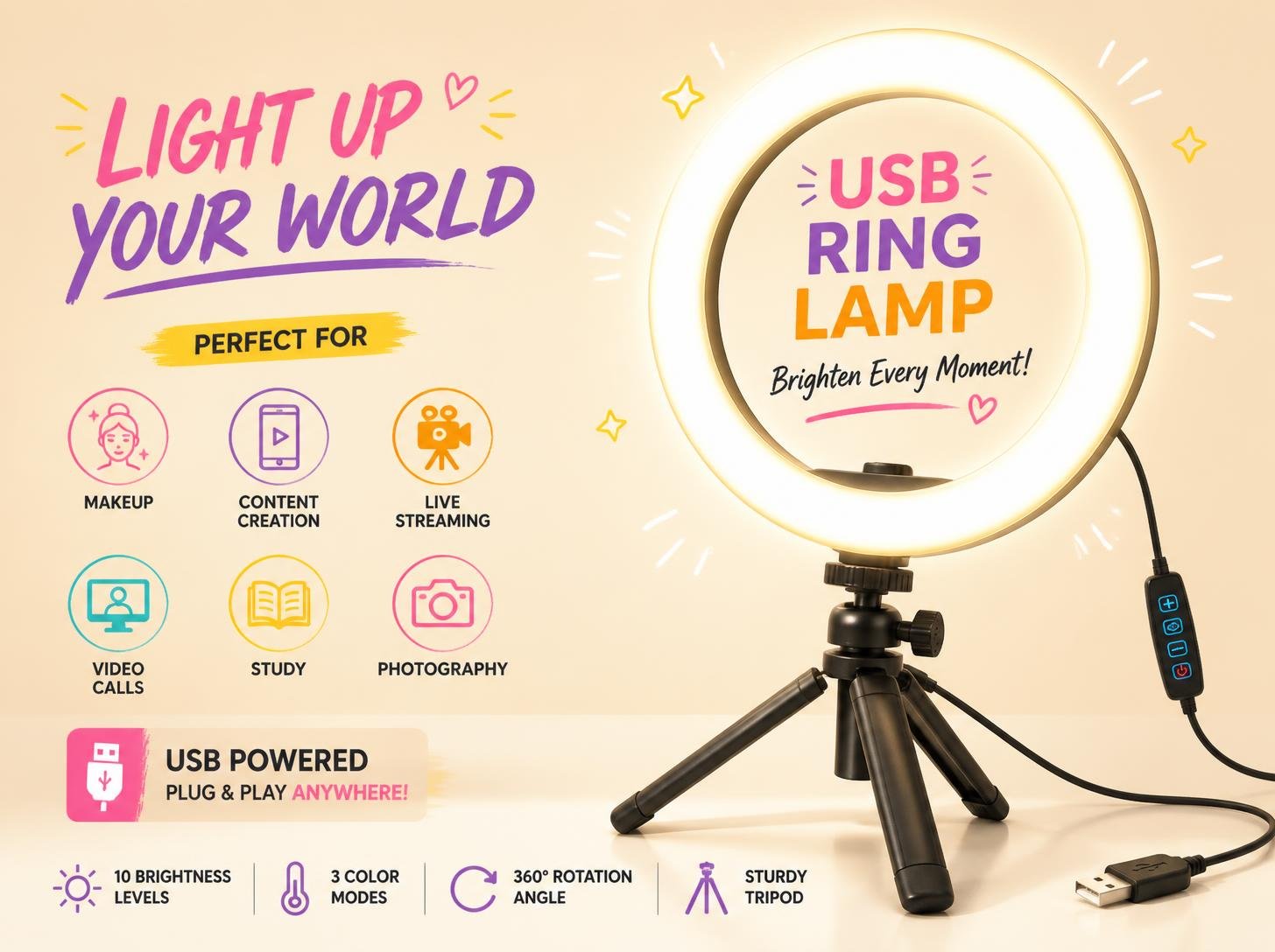 LED Selfie Ring Light