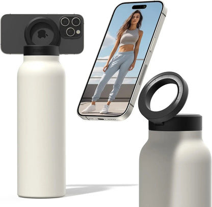 Insulated Water Bottle with Phone Mount