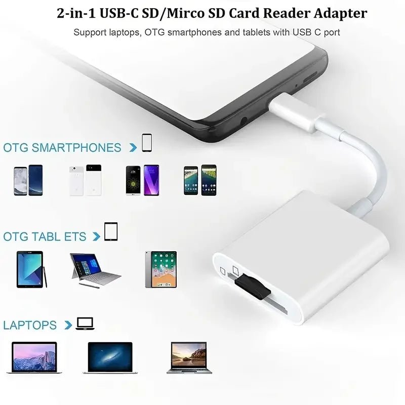Type C SD TF Card Reader