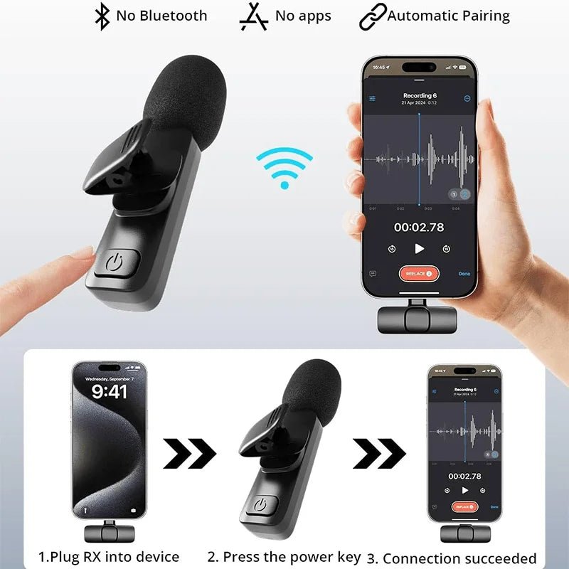 Wireless Lavalier Lapel 