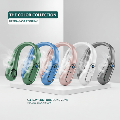 Hands-Free Bladeless Neck Fan  8000mAh, Silent Design