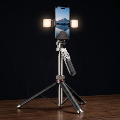 Selfie Stick Tripod with LED Light for Perfect Shots