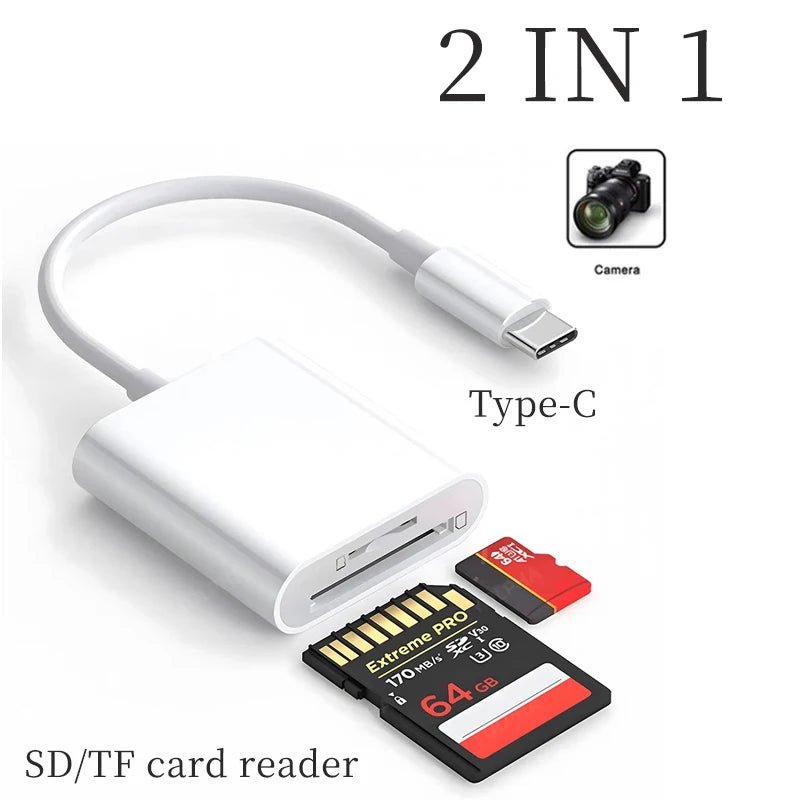 Type C SD TF Card Reader