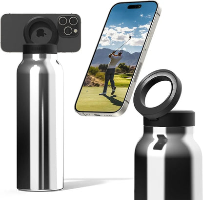 Insulated Water Bottle with Phone Mount