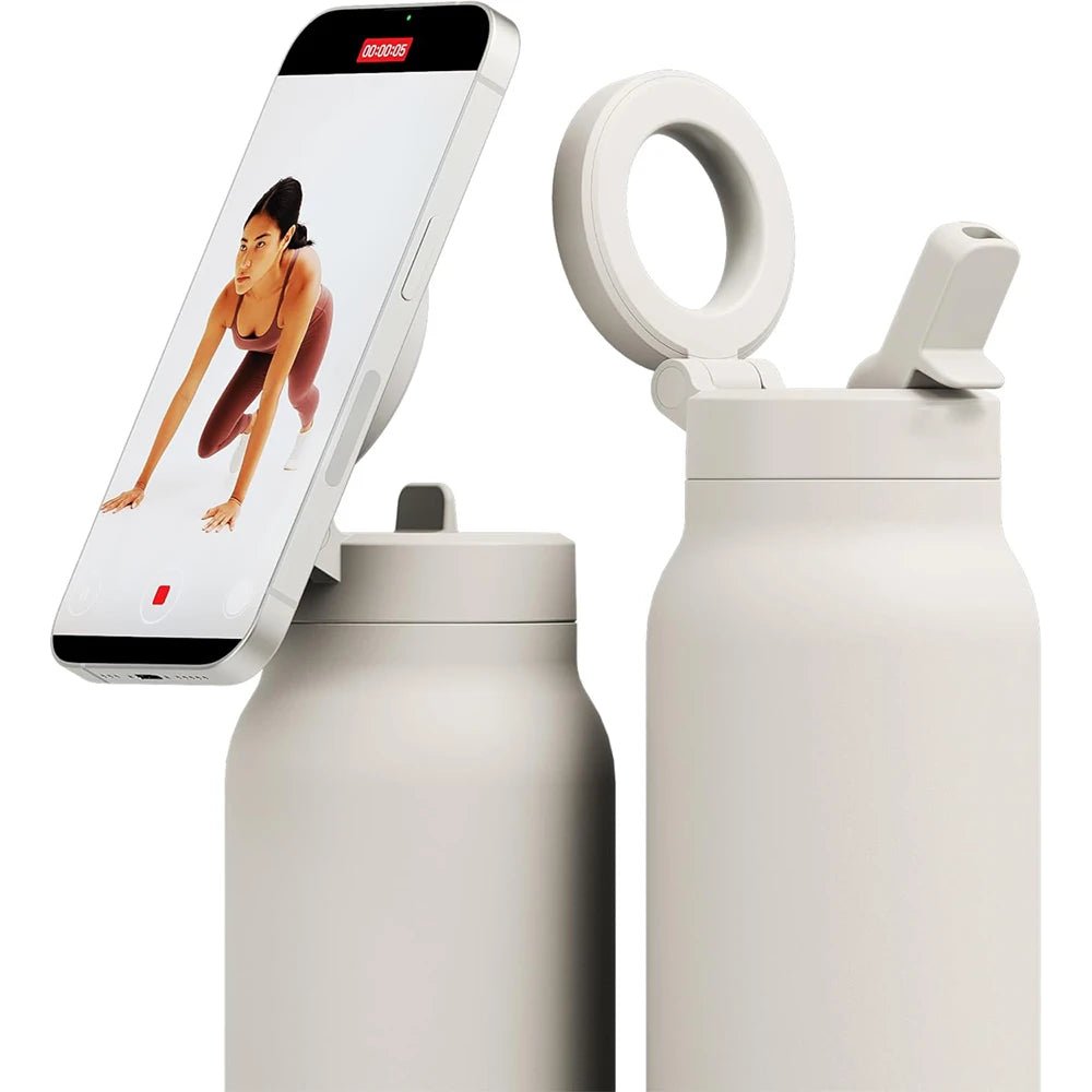 Insulated Water Bottle with Phone Mount